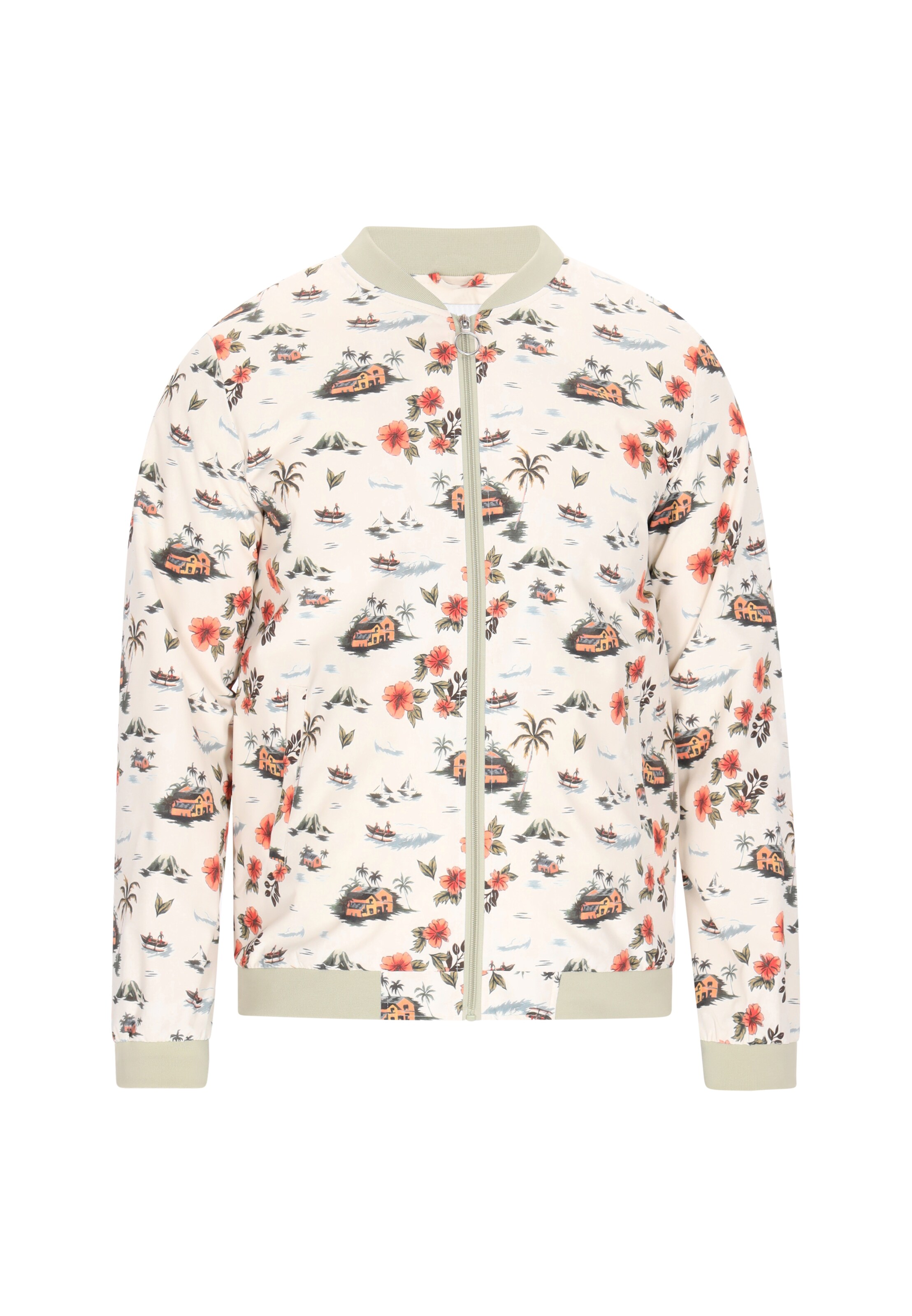 MO Демисезонная куртка в Белый: спереди