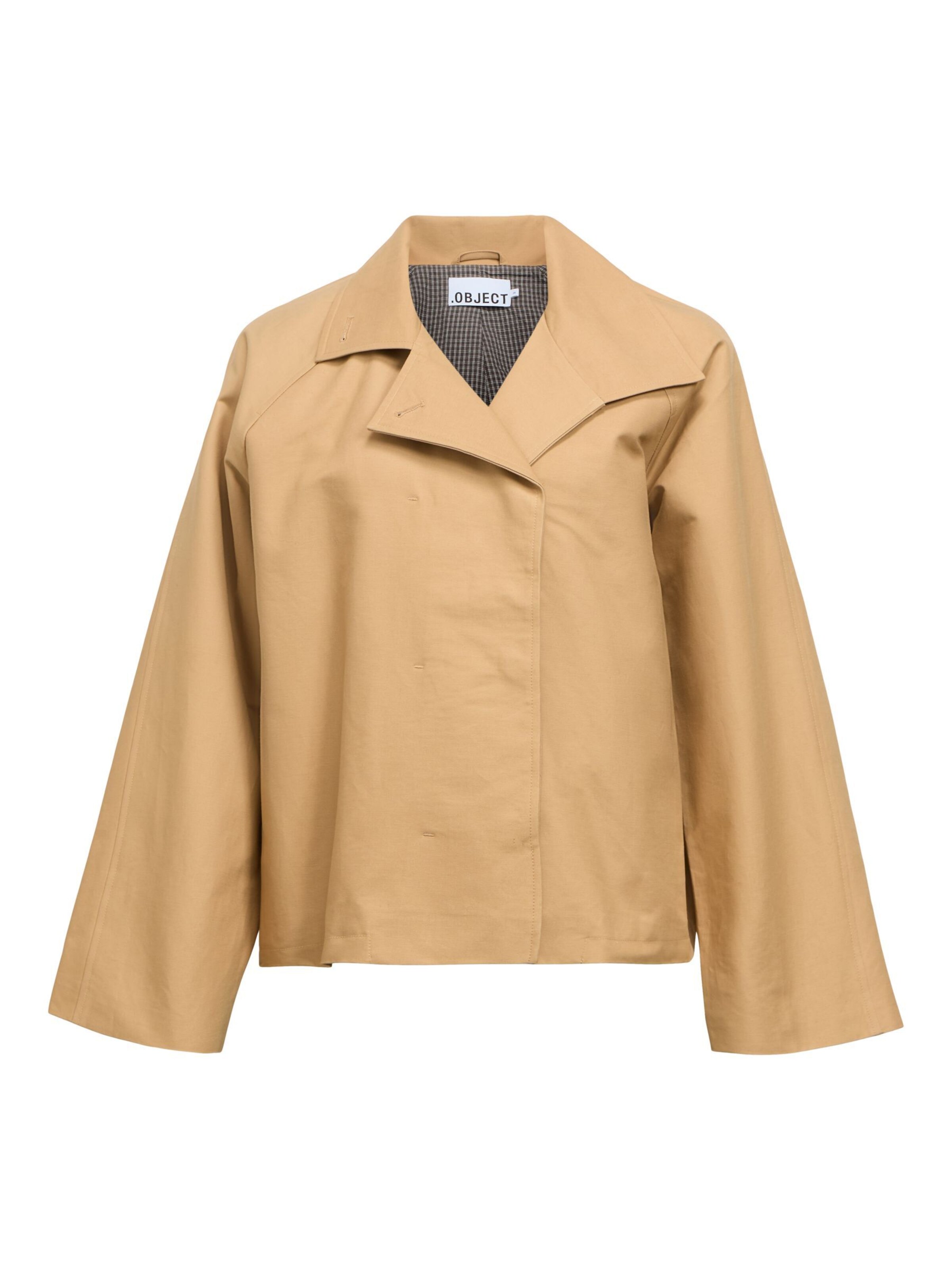 OBJECT Between-Seasons Coat 'OBJGerda' in Brown: front