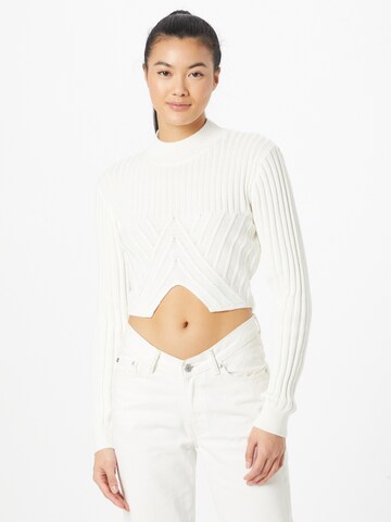 Pull-over Tally Weijl en blanc : devant