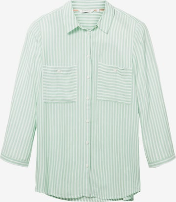 TOM TAILOR - Blusa en verde: frente