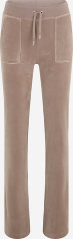 Juicy Couture Tall Normalny krój Spodnie 'DEL RAY' w kolorze brązowy: przód