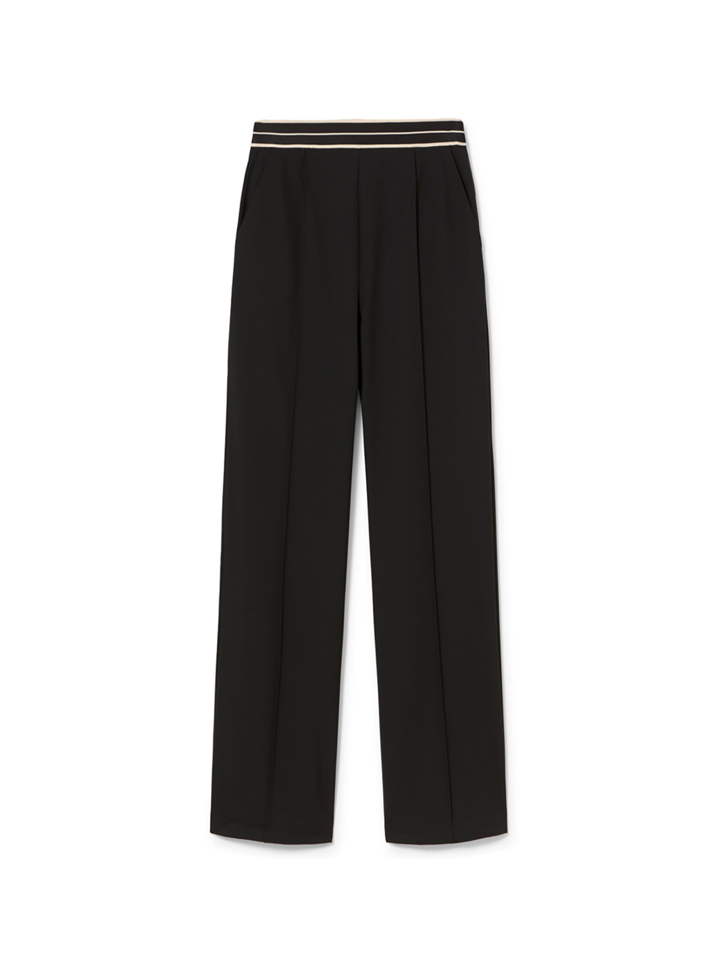 Lola Casademunt Wide leg Trousers in Black: front
