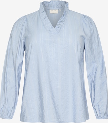 KAFFE CURVE Blouse 'Anni' in Blue: front