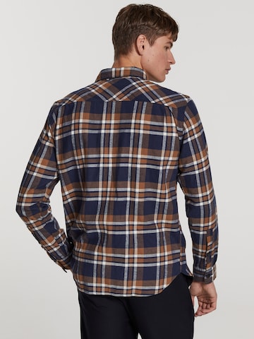 Shiwi - Regular Fit Camisa 'Luke' em castanho