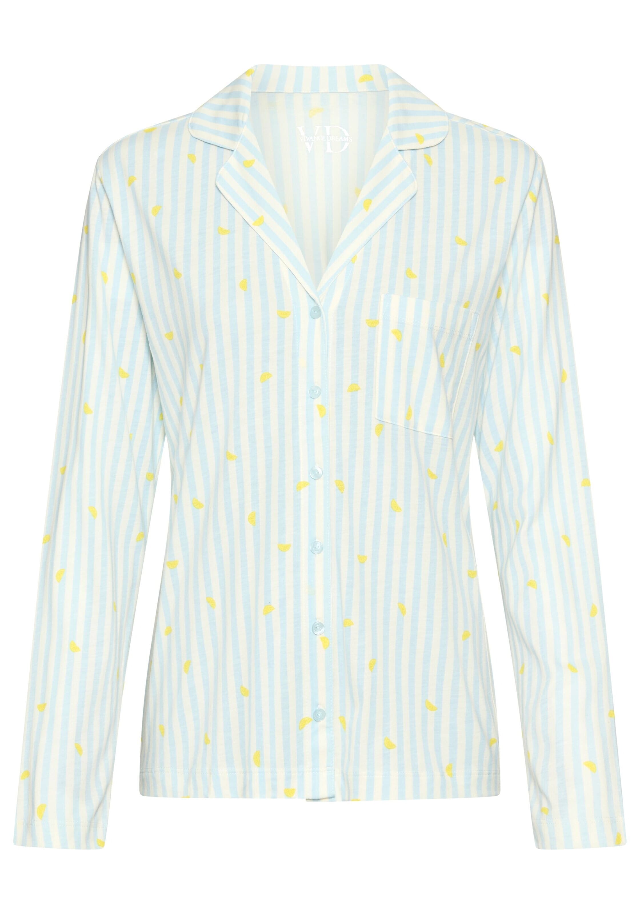 VIVANCE Тениска за спане в жълто: отпред