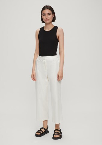 s.Oliver Bootcut Pantalon in Wit