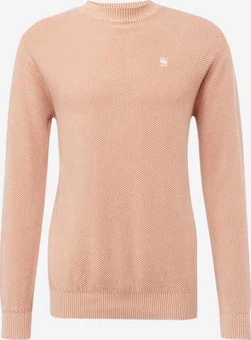 G-Star RAW Sweater 'Moss' in Orange: front