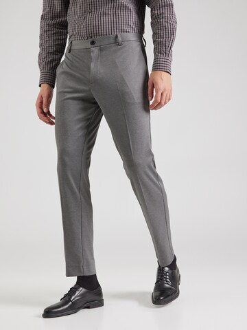 Coupe slim Pantalon à plis 'JPRJaxon' JACK & JONES en gris : devant