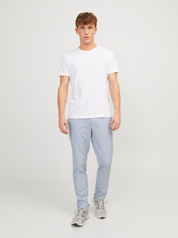 JACK & JONES - Slimfit Calças chino 'Marco Connor' em azul