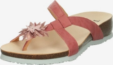 THINK! T-Bar Sandals in Pink: front