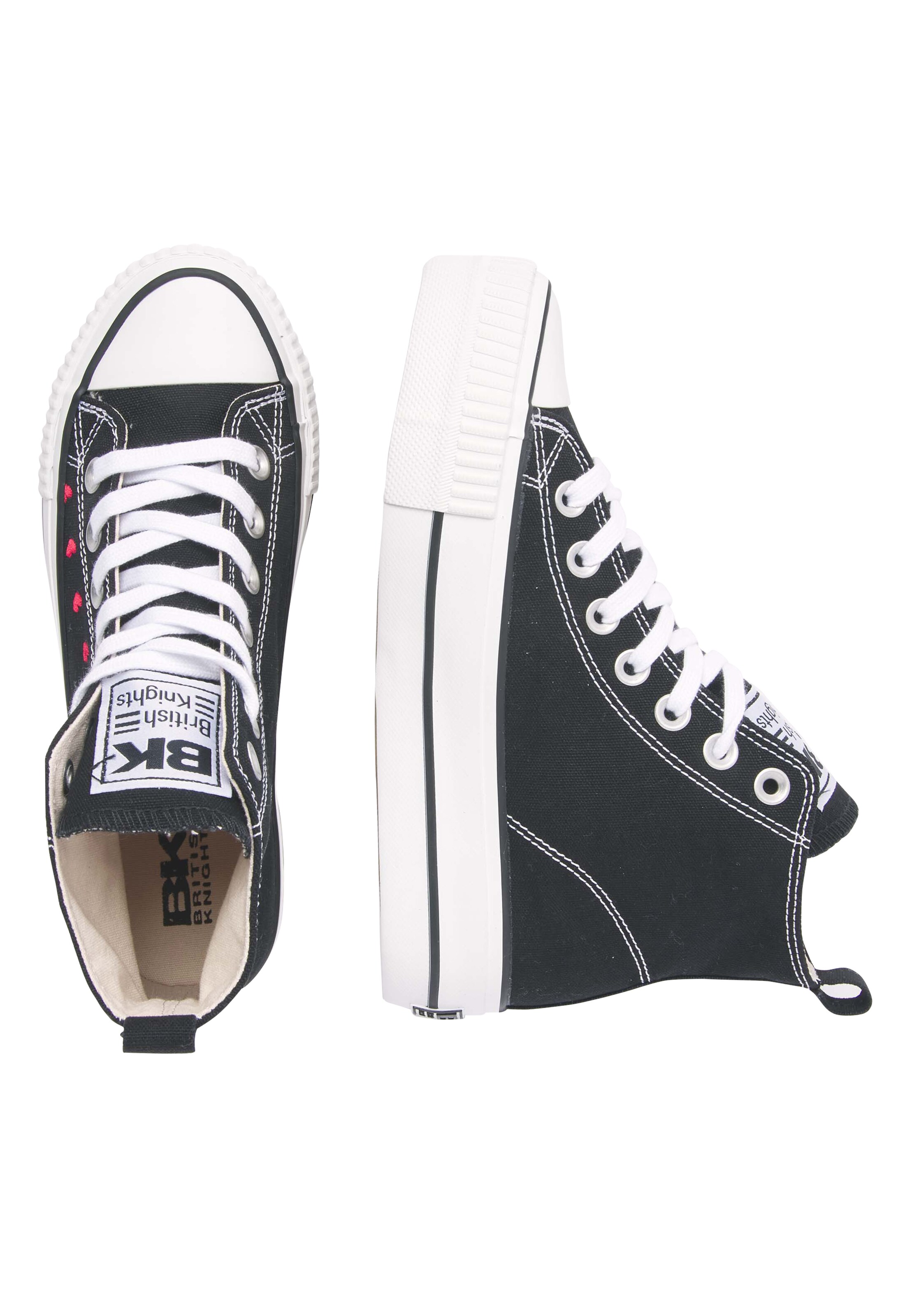 BRITISH KNIGHTS - Sapatilhas altas 'KAYA' em preto