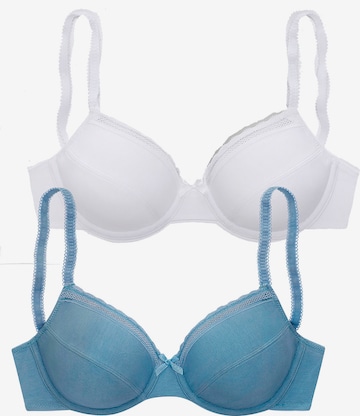 NUANCE T-shirt Bra in Blue: front