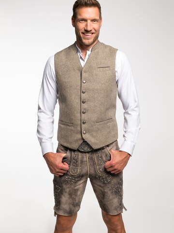Gilet folklorique 'Elton' SPIETH & WENSKY en marron : devant