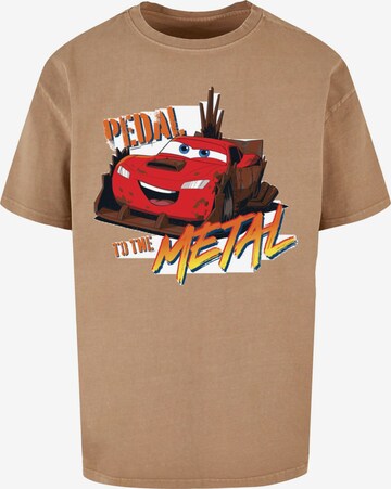 ABSOLUTE CULT Shirt 'Cars - Pedal To The Metal' in Beige: front