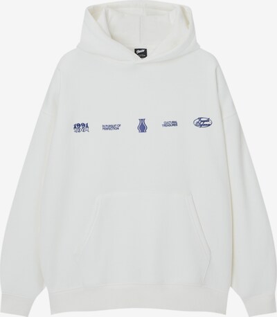Pull&Bear Sweatshirt in marine / weiß, Produktansicht
