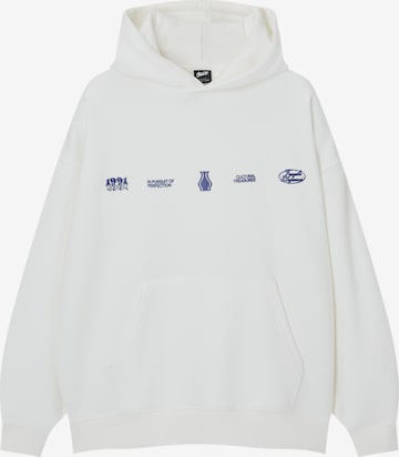 Pull&Bear Sweatshirt in Wit: voorkant