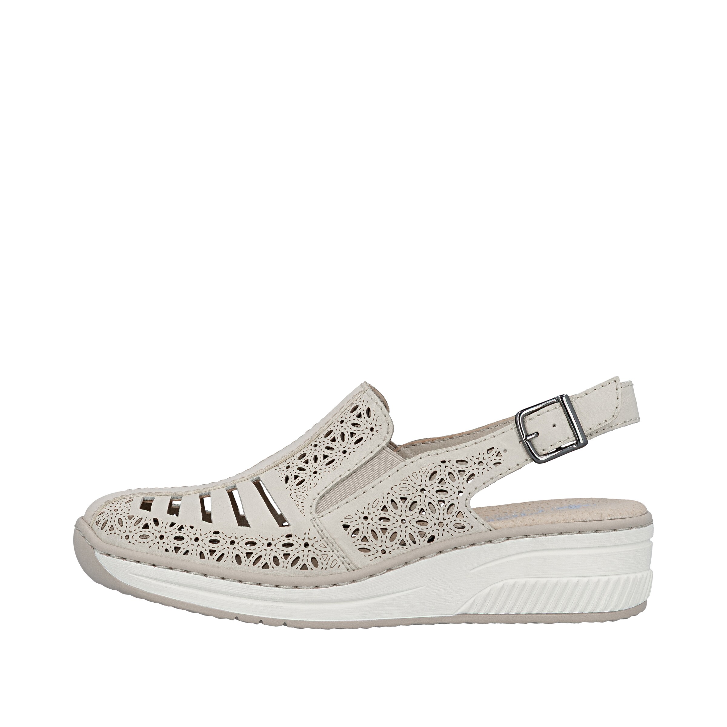 Escarpins à bride arrière Rieker en beige