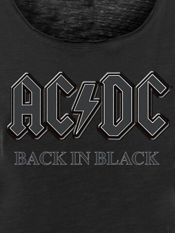 F4NT4STIC - Camiseta 'ACDC Back in Black' en negro