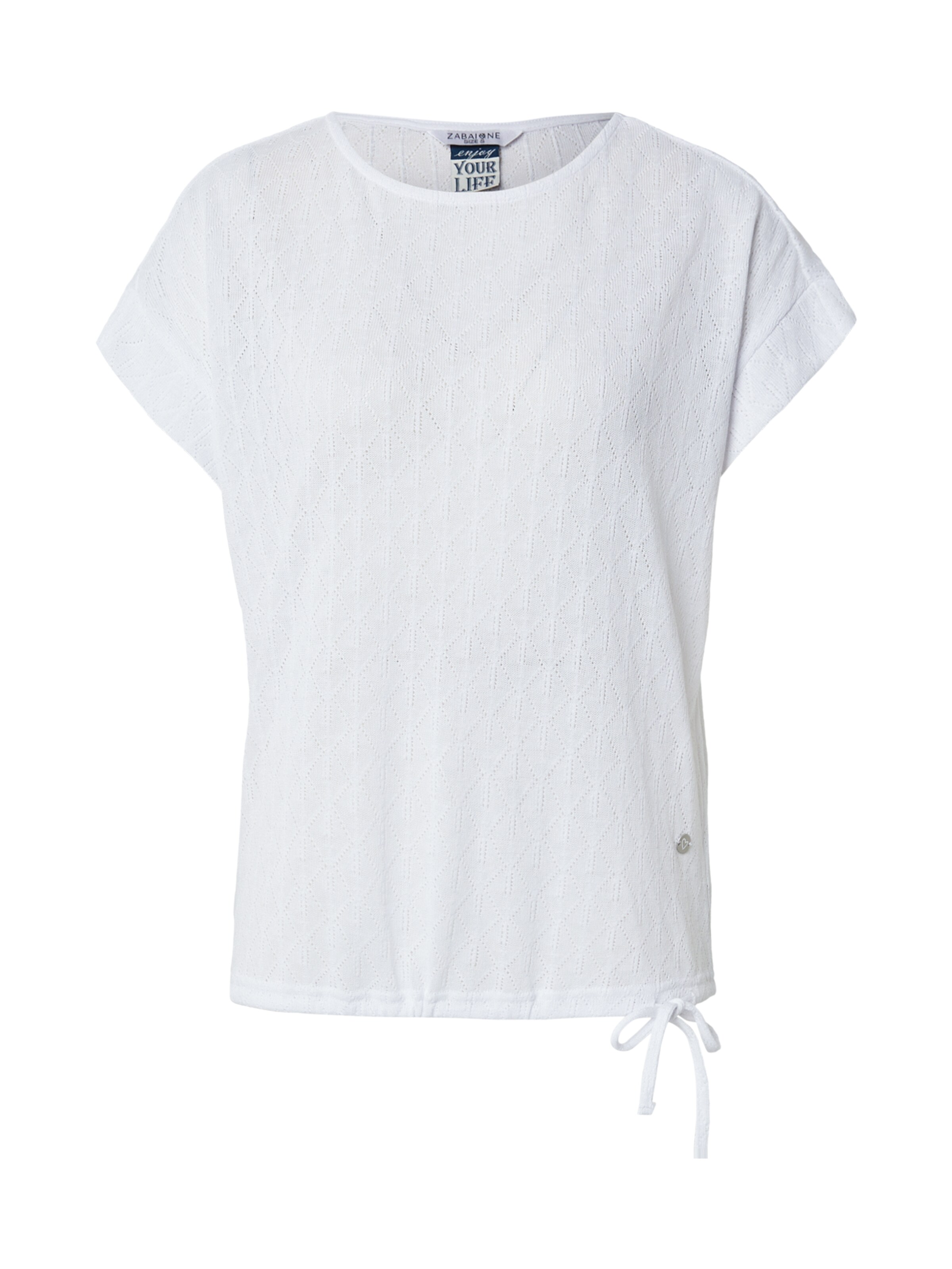 ZABAIONE T-Shirt 'Ka44lina' in Weiß: Vorderseite
