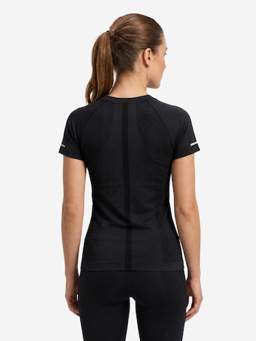 T-shirt fonctionnel 'Wulibike Damen Funktionsshirt Seamless Kompressions-Sportshirt Kurzarm' WULIBIKE en noir