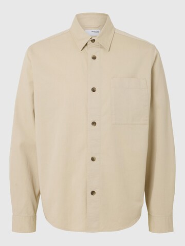 SELECTED HOMME Overhemd in Beige: voorkant