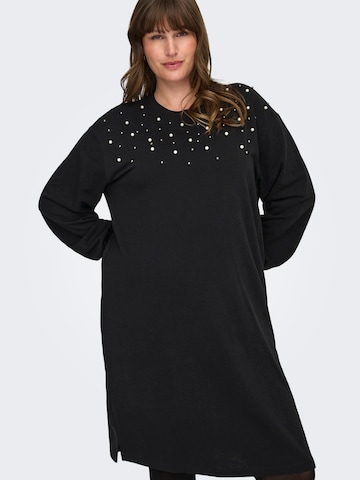 Rochie 'CARVIOLETTA' de la ONLY Carmakoma pe negru: față