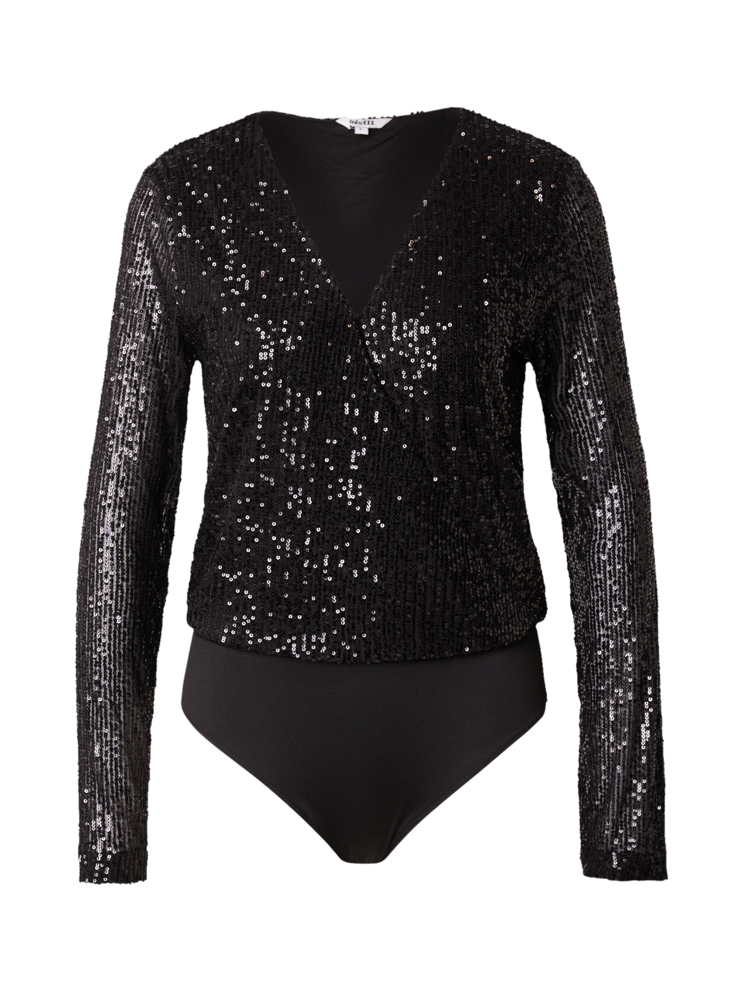 mbym Κορμάκι-μπλούζα &#x27;Lilu-M&#x27; σε μαύρο: μπροστά