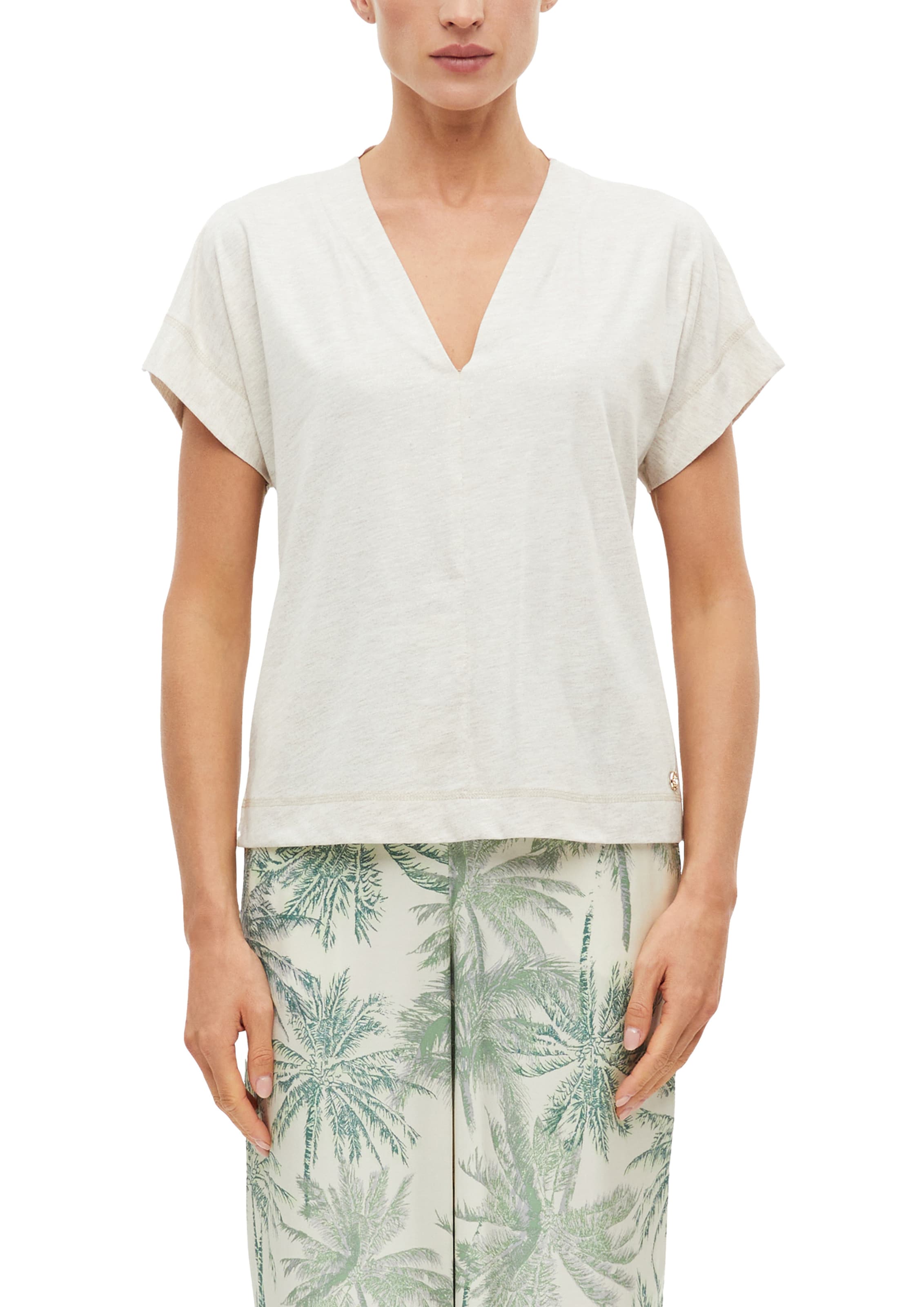T-shirt s.Oliver BLACK LABEL en beige