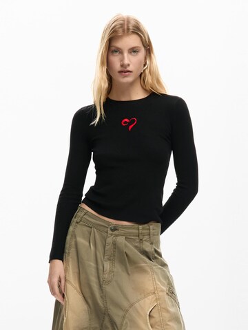 Pull-over Desigual en noir : devant