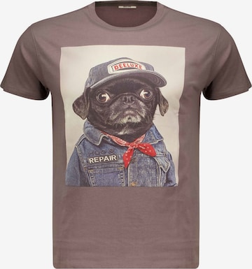 Deeluxe Shirt 'Pepere' in Bruin: voorkant