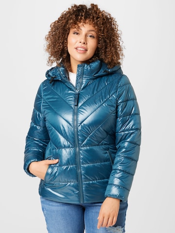 Veste mi-saison Calvin Klein Curve en bleu : devant