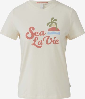 QS Shirt in Beige: Vorderseite