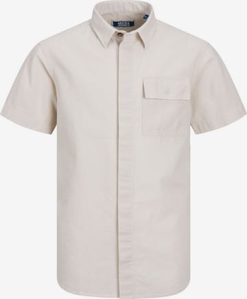 Jack & Jones Junior Regular fit Button Up Shirt in Beige: front