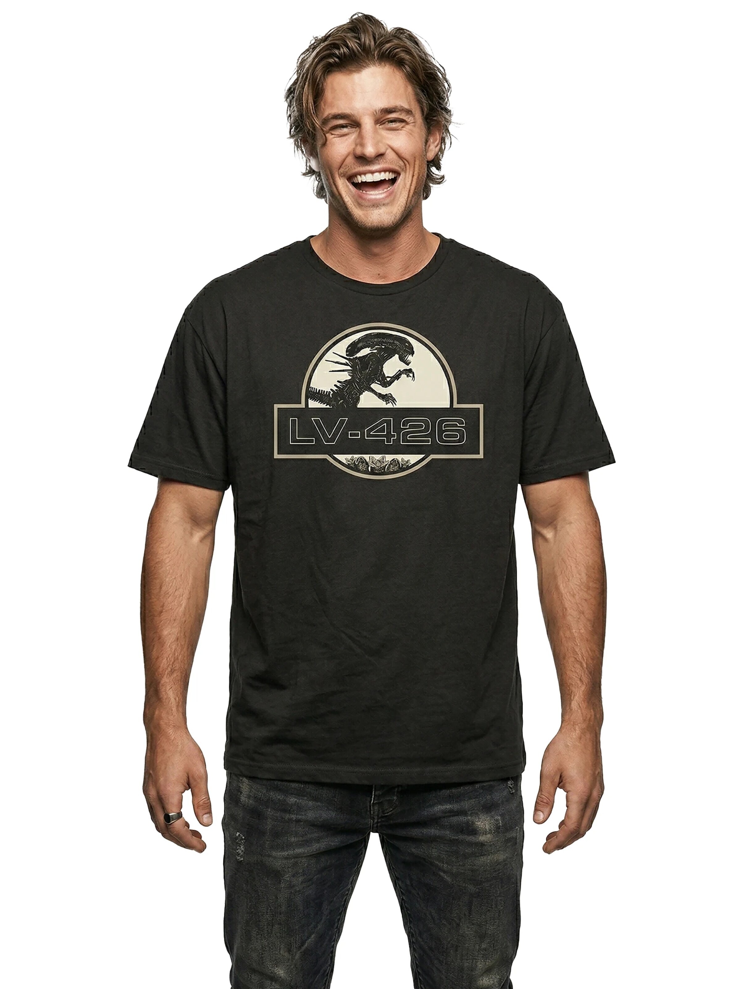 MAKAYA Shirt 'LV-426' in Black