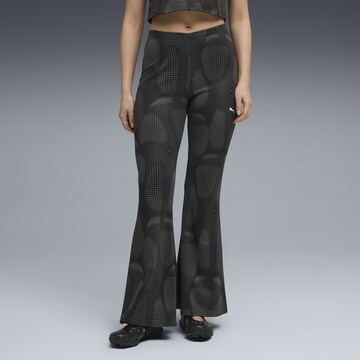 évasé Pantalon de sport 'Dare To' PUMA en noir : devant
