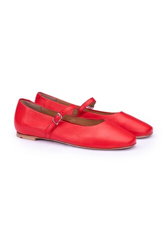 LLOYD Classic Flats in Red
