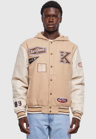 Veste mi-saison Karl Kani en beige : devant