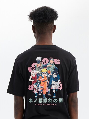 hydroponic - Camiseta 'Hydroponic x Naruto Group Graphic T-Shirt' en negro