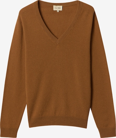 GOBI Cashmere Svetr 'Women's Essential Cashmere V-Neck Sweater' ve velikosti XS - hnědá, Produkt