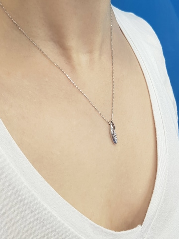 EinStein Diamant Necklace in Silver
