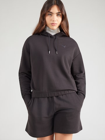 PUMA Trainingspak in Zwart: voorkant