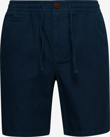 Superdry Regular Pants in Blue: front