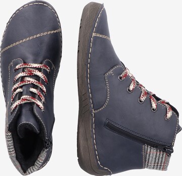 Rieker Lace-Up Boots '52541' in Blue