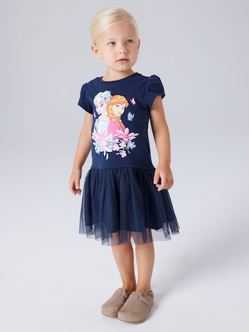NAME IT - Vestido 'NMFMEMMA FROZEN' en azul: frente