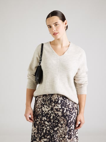 Pulover 'VMCLEFILE' de la Vero Moda Curve pe bej: față