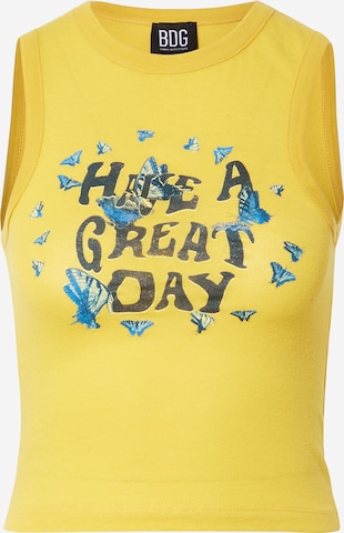 Top di BDG Urban Outfitters in giallo: frontale