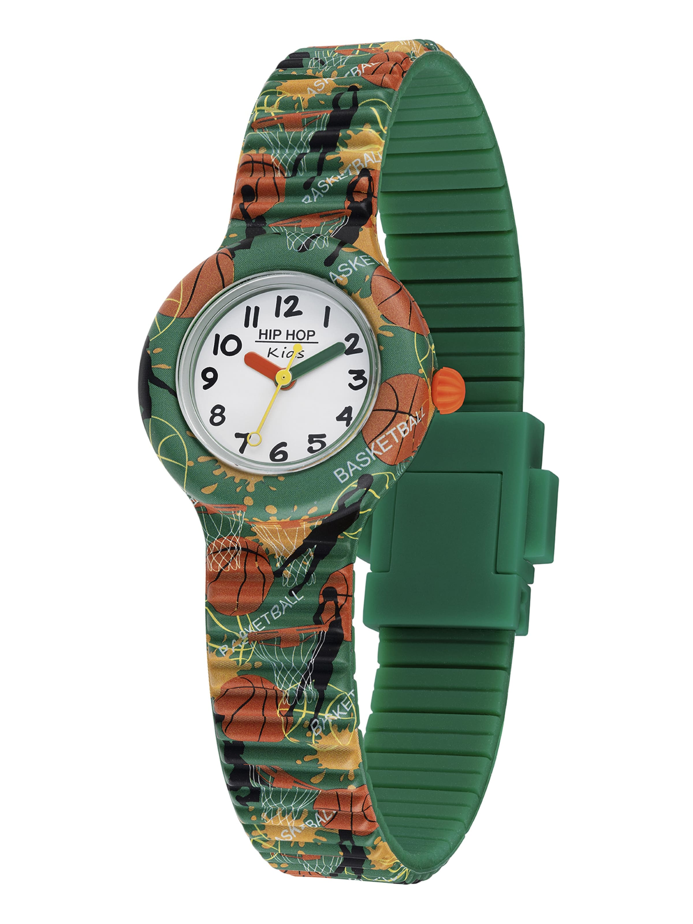 Hip Hop Horloge 'Kids Fun' in Groen: voorkant