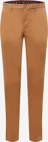 TOMMY HILFIGER Chino in Bruin: voorkant