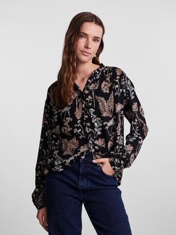 PIECES Blouse 'JUBILEE' in Black: front