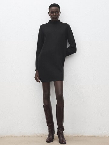 MANGOPletena haljina 'HARRY' - crna boja